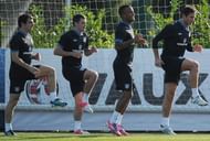 Frank Lampard (right) injured a knee against Norwich while Ryan Bertrand (2nd right) has a throat infection